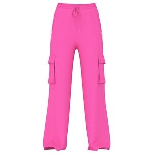 PINK Victoria's Secret Fuchsia Cargo Joggers